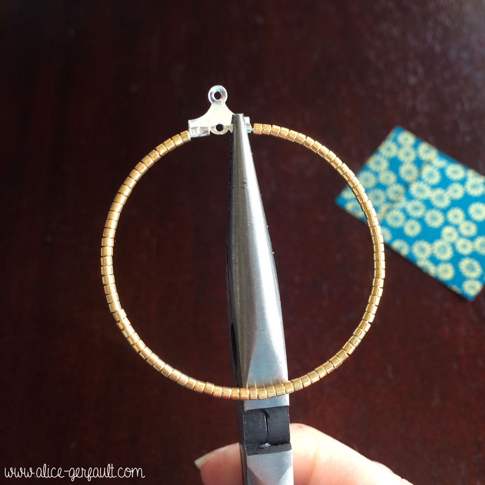 Réalisation boucles d'oreilles Origami Adeline Klam, DIY par Alice Gerfault