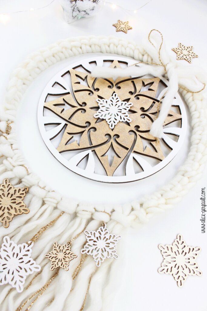 Couronne de Noël Boho, DIY par Alice Gerfault