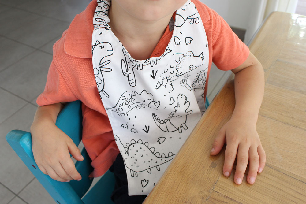 Serviette élastiquée portée
