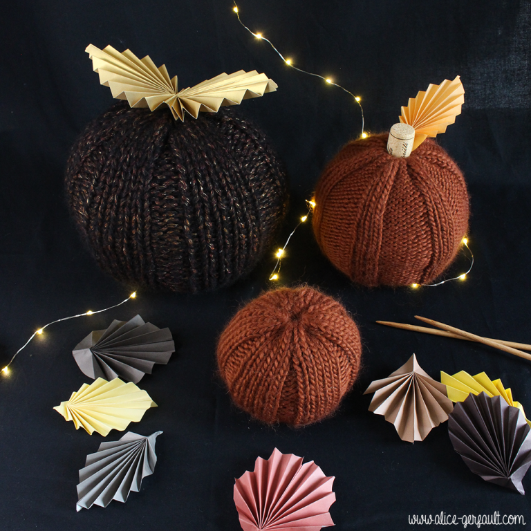 Citrouille au tricot — Alice Gerfault