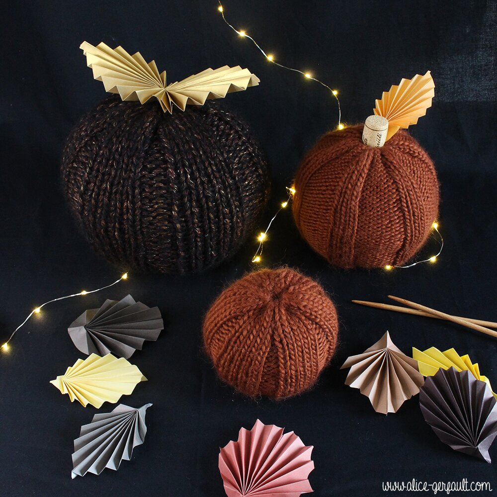 Citrouille au tricot — Alice Gerfault
