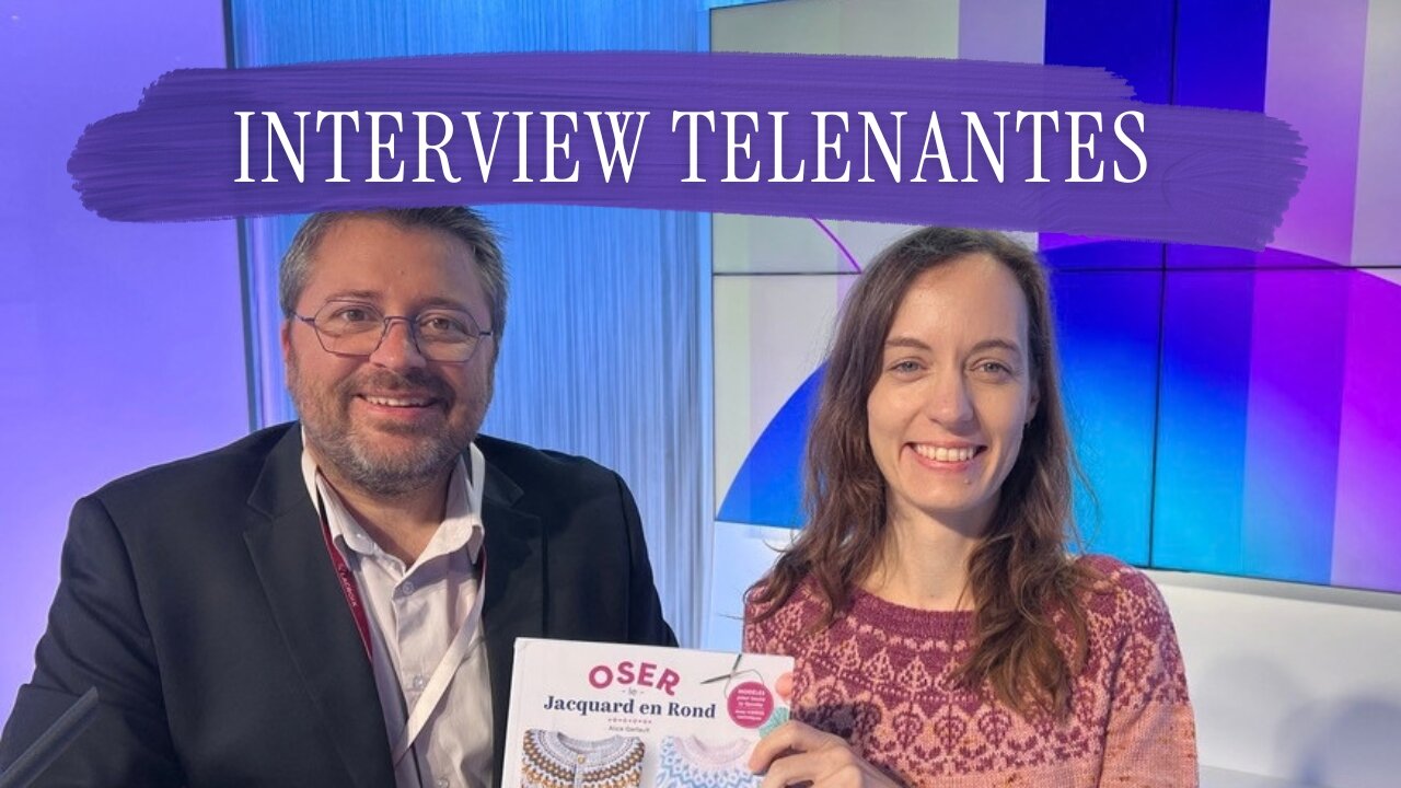 Mon interview sur Télénantes pour parler tricot et jacquard